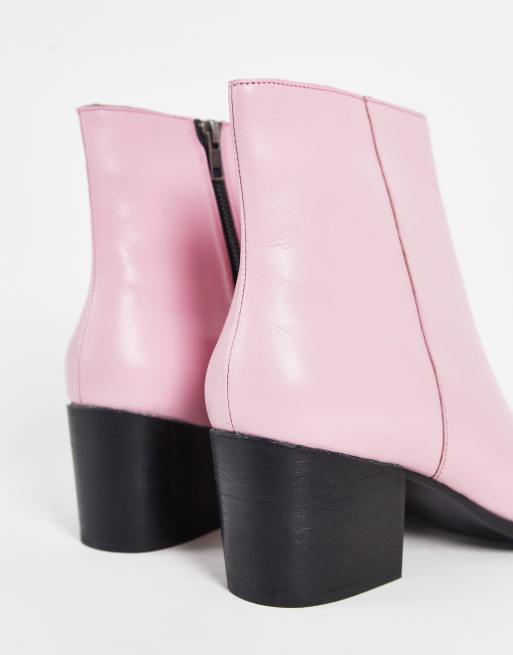 Asos pink outlet boots