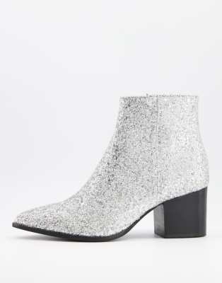 silver pointed boots