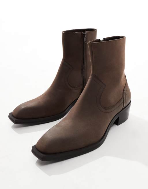 Asos leather shops ankle boots