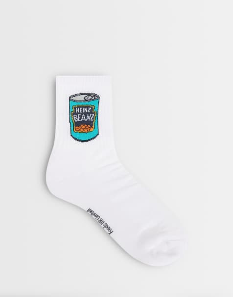 ASOS DESIGN heinz beans socks in mutli - view 1