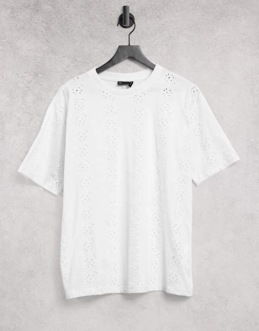ASOS DESIGN – Helbroderad t-shirt i oversize