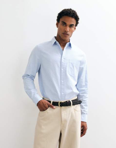 ASOS DESIGN Hemd in Blau mit Regular Fit und Oxford-Gewebe - view 1