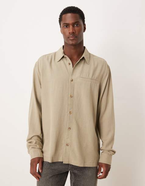 ASOS DESIGN – Hemd in Salbeigrün mit lockerer Passform - view 1