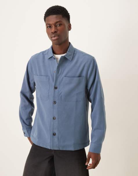 ASOS DESIGN – Hemdjacke in Blau - view 1