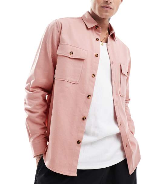 ASOS DESIGN – Hemdjacke in Rosa - view 1