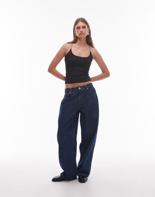 ASOS DESIGN - Hemdje van polyamide met lage ronde hals in zwart, 3 van 4