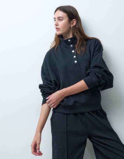 ASOS DESIGN – Mix and Match – Interlock-Set in Schwarz, 5 von 6