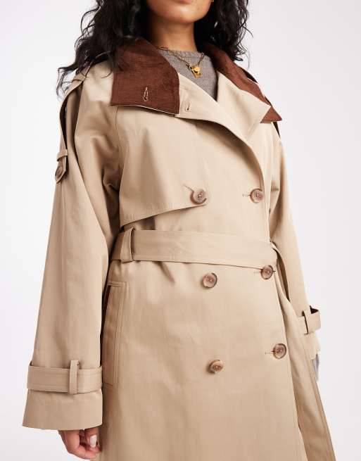 ASOS DESIGN - Hero - Beige longline-trenchcoat, 3 af 4