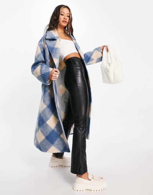 ASOS DESIGN – Hero – Diamantrutig finkappa i oversize