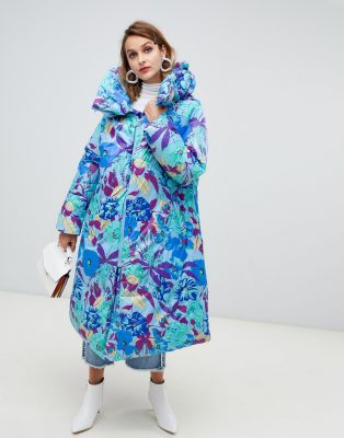 extra long padded coat asos