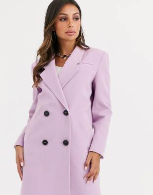 asos purple coat