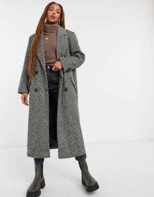 asos herringbone coat