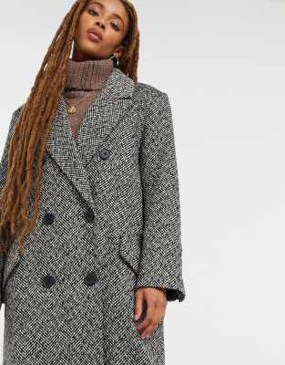 asos herringbone coat