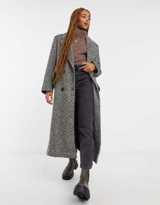asos herringbone coat