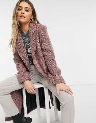 asos herringbone coat