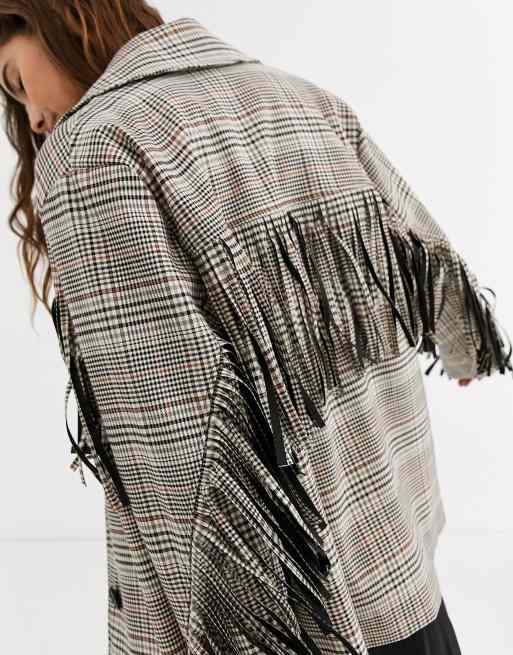 Asos hot sale fringe jacket