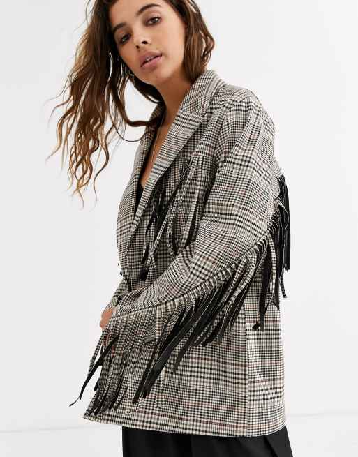 Asos clearance fringe jacket