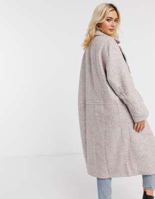 asos herringbone coat