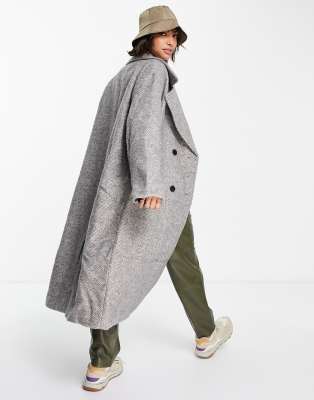 asos grey coat