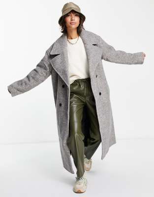 asos grey coat