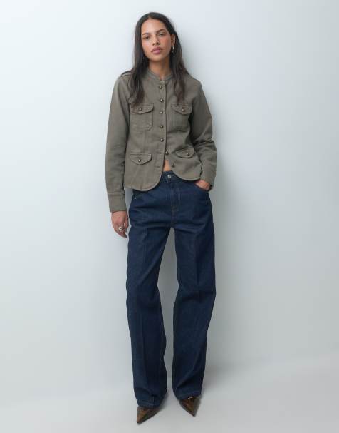ASOS DESIGN herrjeans i rå indigo - view 1