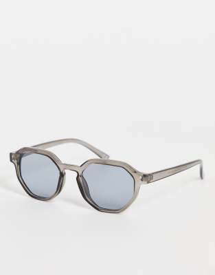 ASOS DESIGN ASOS DESIGN hexagon sunglasses in grey