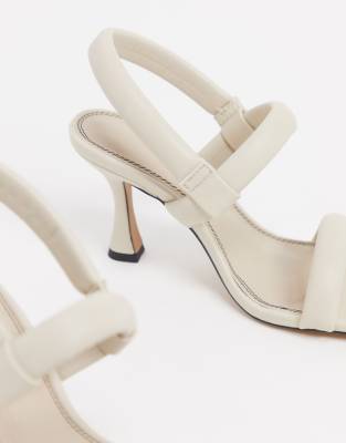 asos white sandals heels