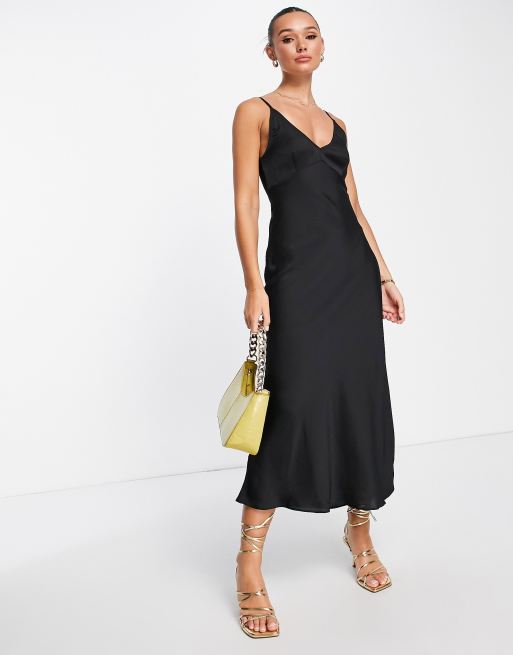 Black 2024 slip dress