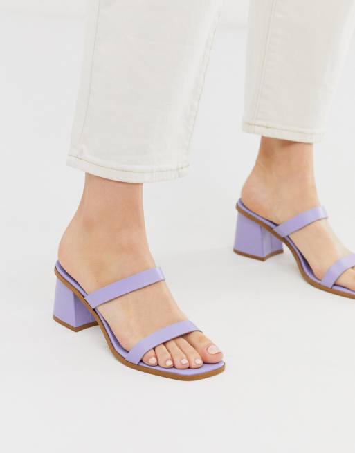 Mules lilas outlet