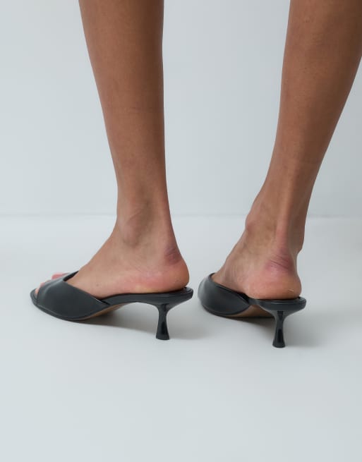 ASOS DESIGN – High-five – Svarta skor med taxklack och öppen häl, 5 av 5