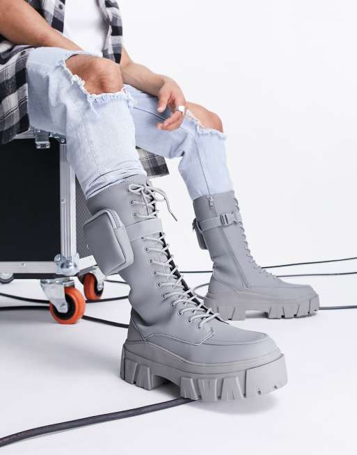 Asos shop grey boots