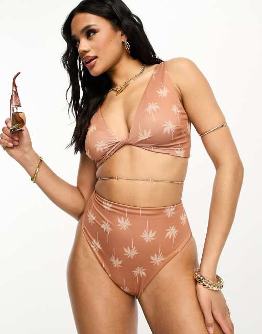 Asos high hot sale rise bikini