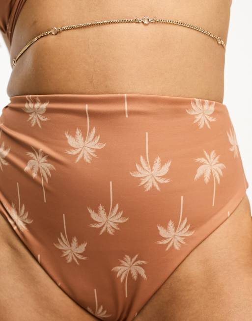 Palm tree high deals waisted bikini