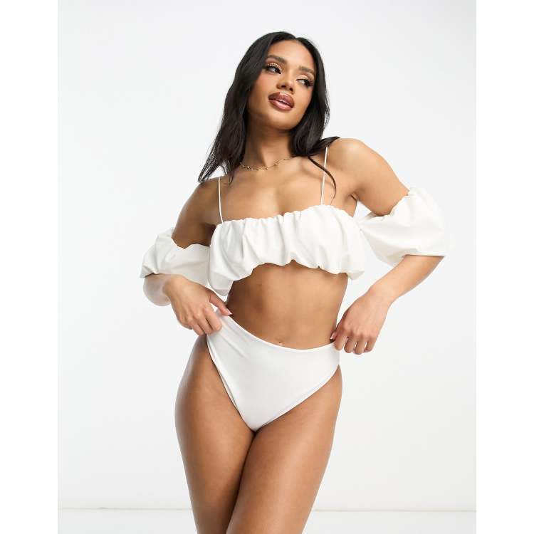 Asos white bathing suit best sale