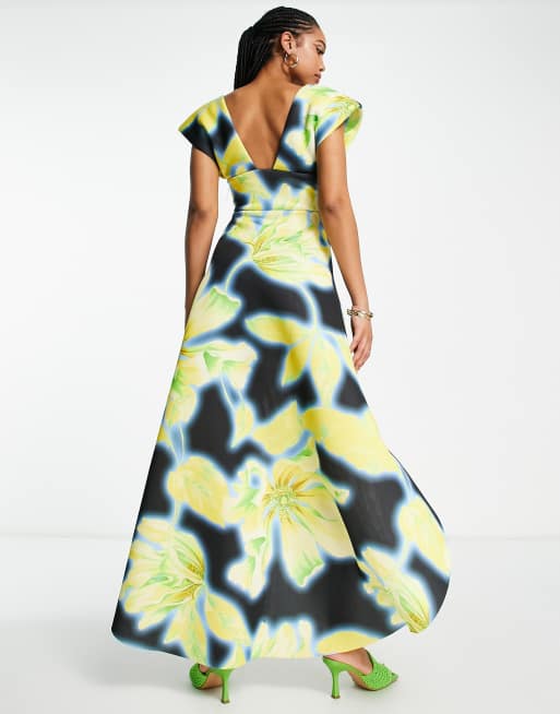 Bold print sale maxi dress