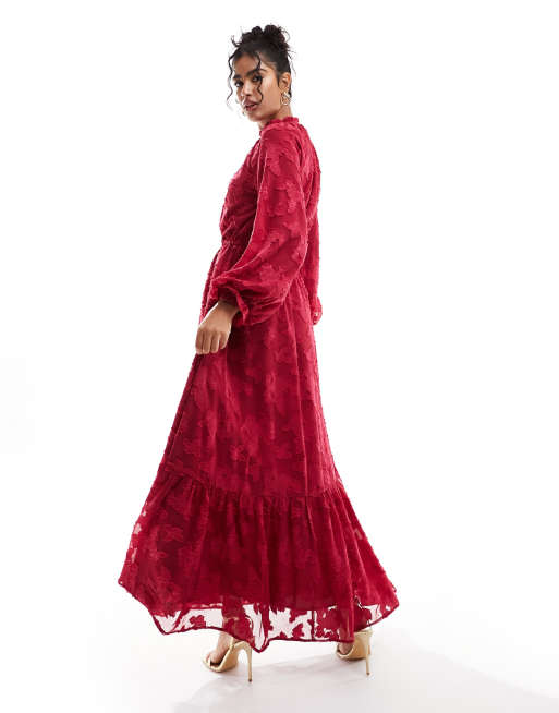 Buy Berry Red Velvet Wide Leg Trousers from Next Germany