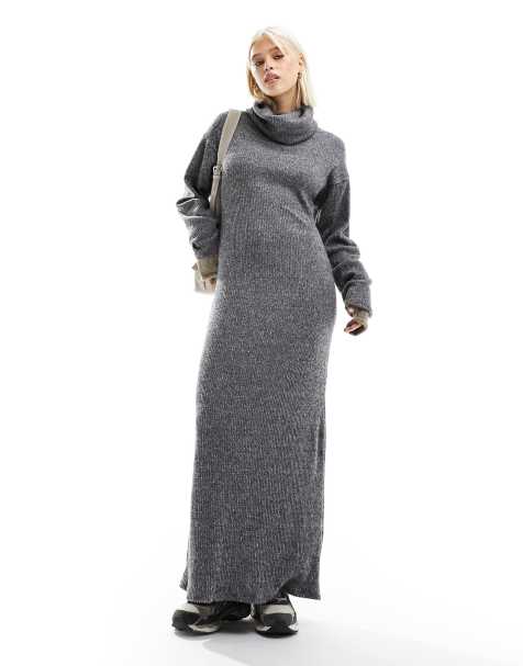 Shape Grey Marl Jersey Strappy Maxi Dress