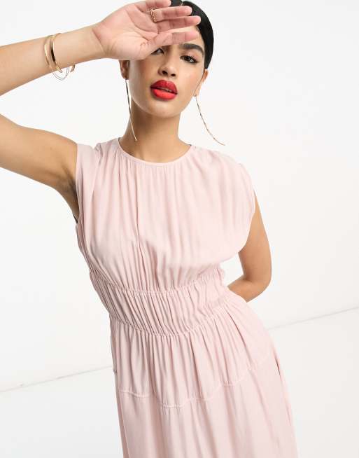 Asos light pink store dress