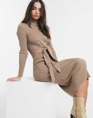 jumper dress with tie waist