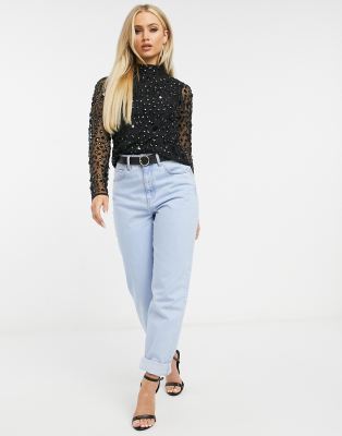 asos embellished top