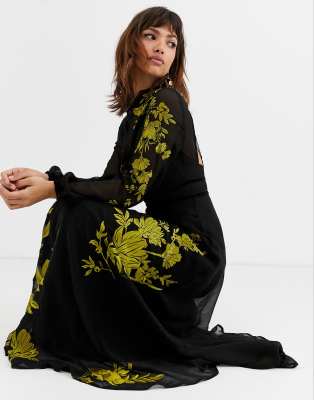 asos silk maxi dress