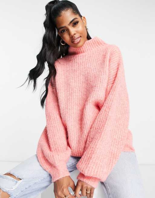 Pink shop wool jumper