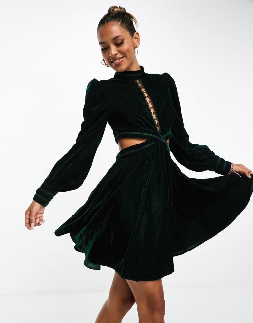 Asos best sale velvet dress