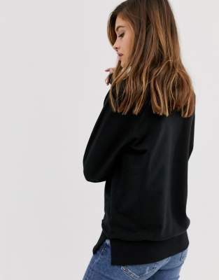 asos black sweatshirt