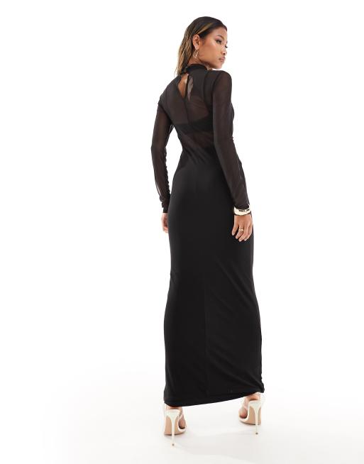 Asos long sleeve evening dresses best sale