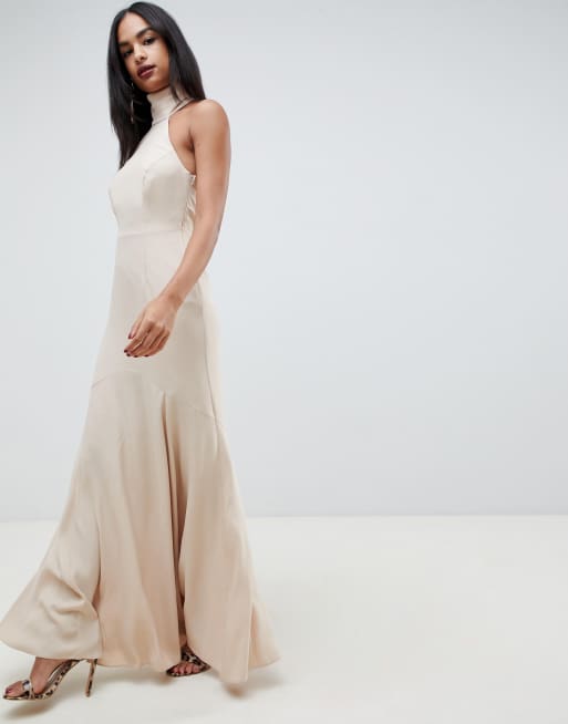 ASOS DESIGN high neck maxi dress in crepe ASOS