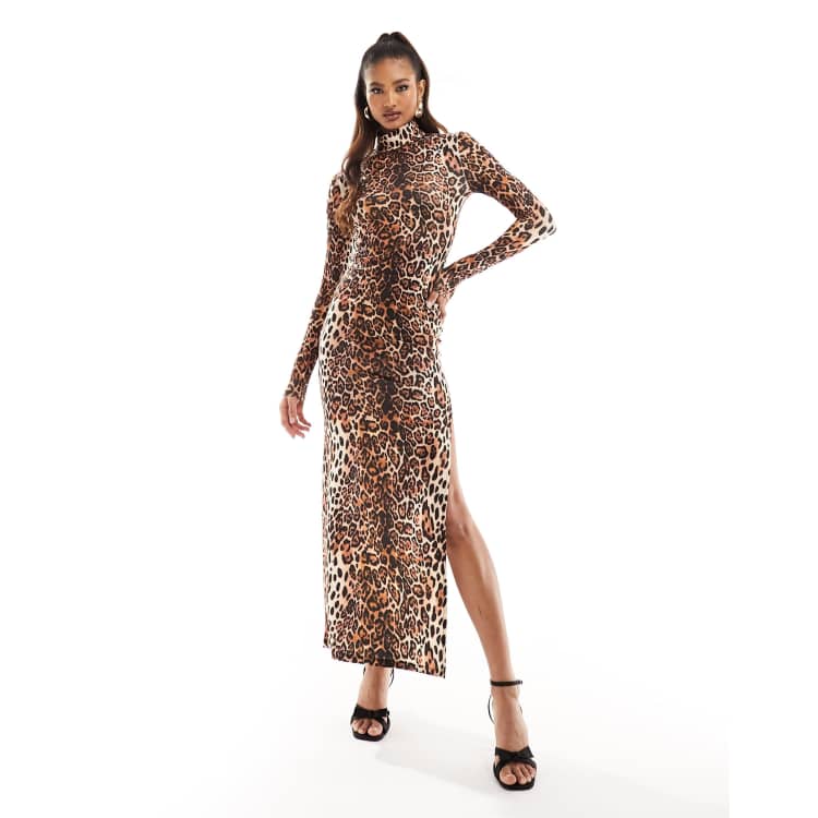 green emerald velvet dress Maple Grove Leopard Shift Dress In Green – Impressions Online Boutique main image 0
