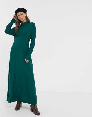 asos high neck maxi dress