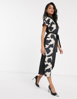 asos high neck midi dress