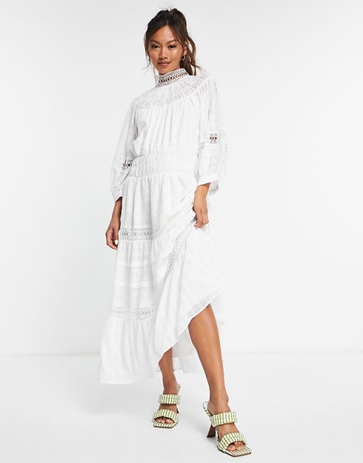 Raven Texture Cutout Midi Dress Raven Texture Cutout Midi Dress